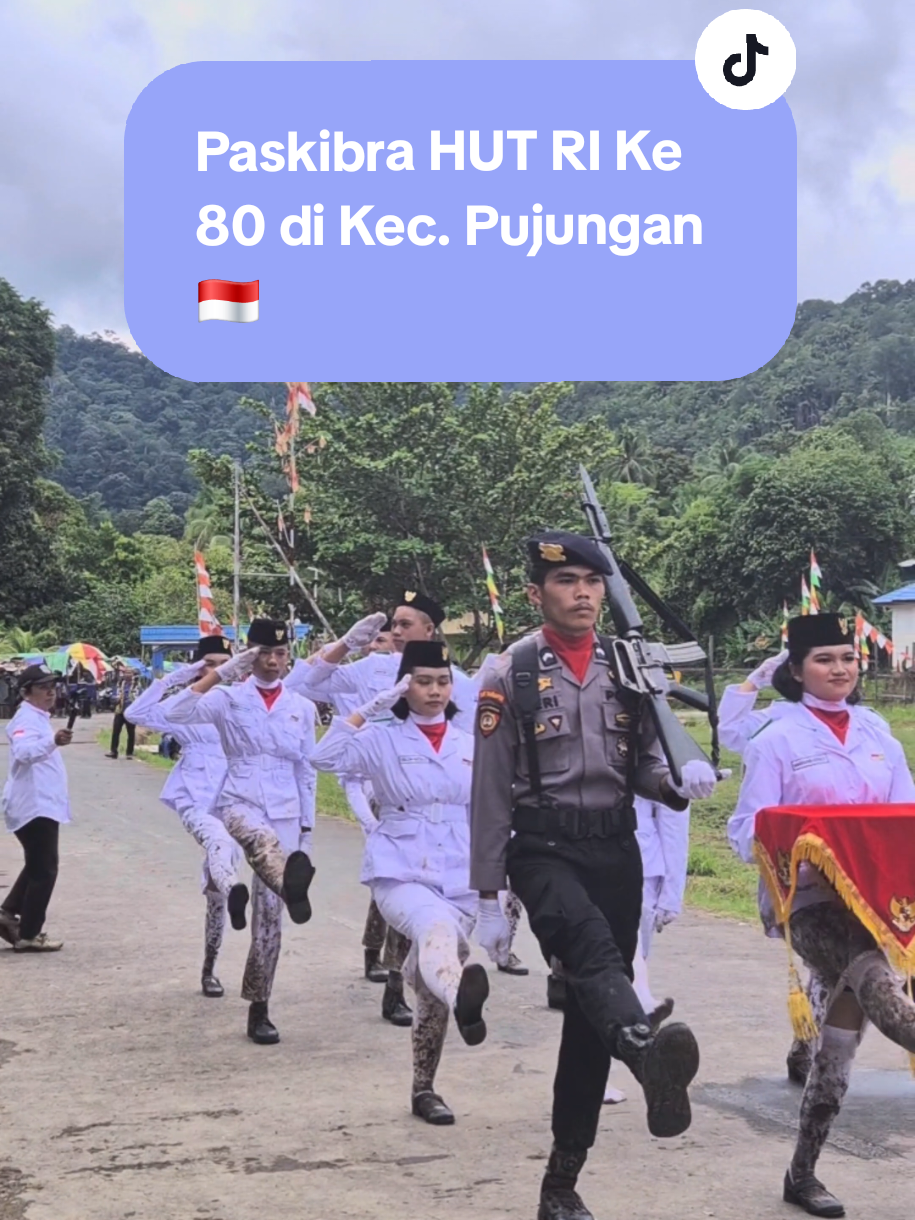 Paskibra HUT RI Ke-80 di Kec.Pujungan🇮🇩😎💢🙌@SELDA NATALY #CapCut #paskibra #hutri80indonesia🇮🇩 #fypage #pujungan 