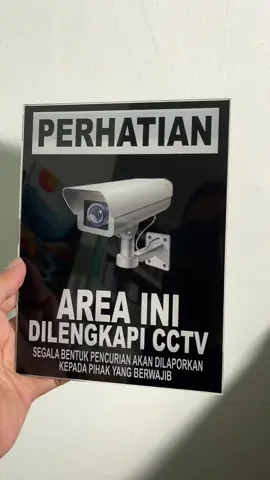Akrilik CCTV, Plakat Akrilik CCTV, Papan Informasi CCTV, Papan Peringatan CCTV, Akrilik Bening CCTV, Akrilik Area Ini Diawasi CCTV, Akrilik CCTV 24 Jam #akrilikcctv #papaninformasicctv #akrilikcct24jam 