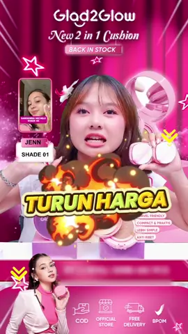 ❤️ Udah murce nih 💸 Refill Cushion dari G2G sekarang turun harga lagi! 🤩💅🏻 Harga mantul bisa kamu bawa pulang sekarang~ Jangan sampai kehabisan yaa! 🌸 Cuss lah checkout di TikTok live sekarang 💖 #G2G #G2Gcushion #refillcushion #highcoverage #flawlessmakeup #getreadywithme #makeupviral #MixBerryExtract #cushionpink 