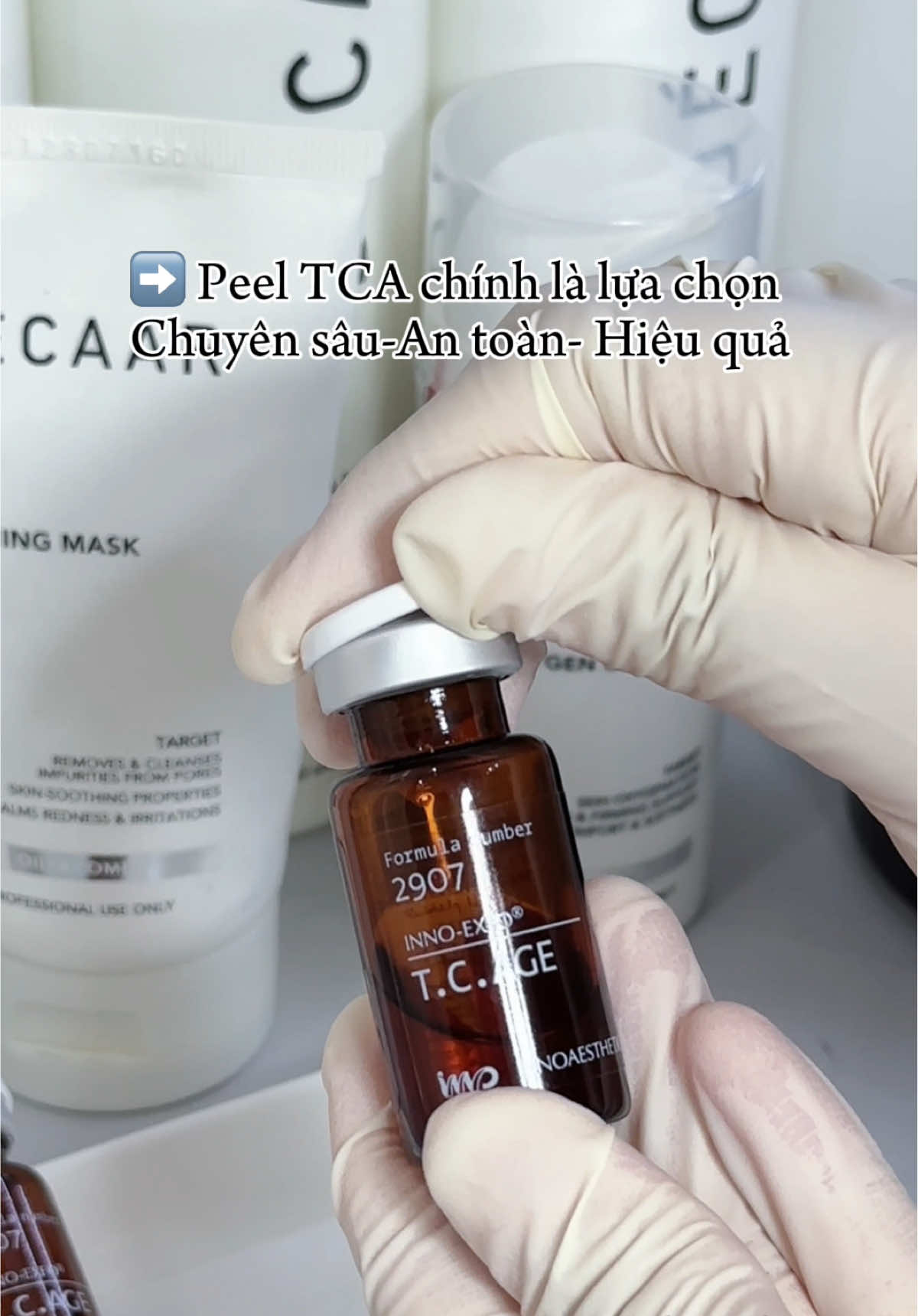 ❌ Peel Tca age inno, cải thiện lỗ chân lông to  Peel  hỗ trợ điều trị sẹo đáy nhọn, sẹo rỗ (theo mức độ) ✔Tái tạo Dermoepidermal để trẻ hóa da. ✔Điều trị lỗ chân lông, sẹo rỗ từ nhẹ đến trung bình, điều trị sẹo mụn mới, thâm mụn, trẻ hoá.  ✔ Làm mờ các nếp nhăn và vết chân chim, giúp làn da tươi sáng, đồng thời giúp giảm sẹo #peelmun  #peelinno  #peelA #Chemicalpeel #TÁI_SINH_LÀN_DA_HƯ_TỔN 