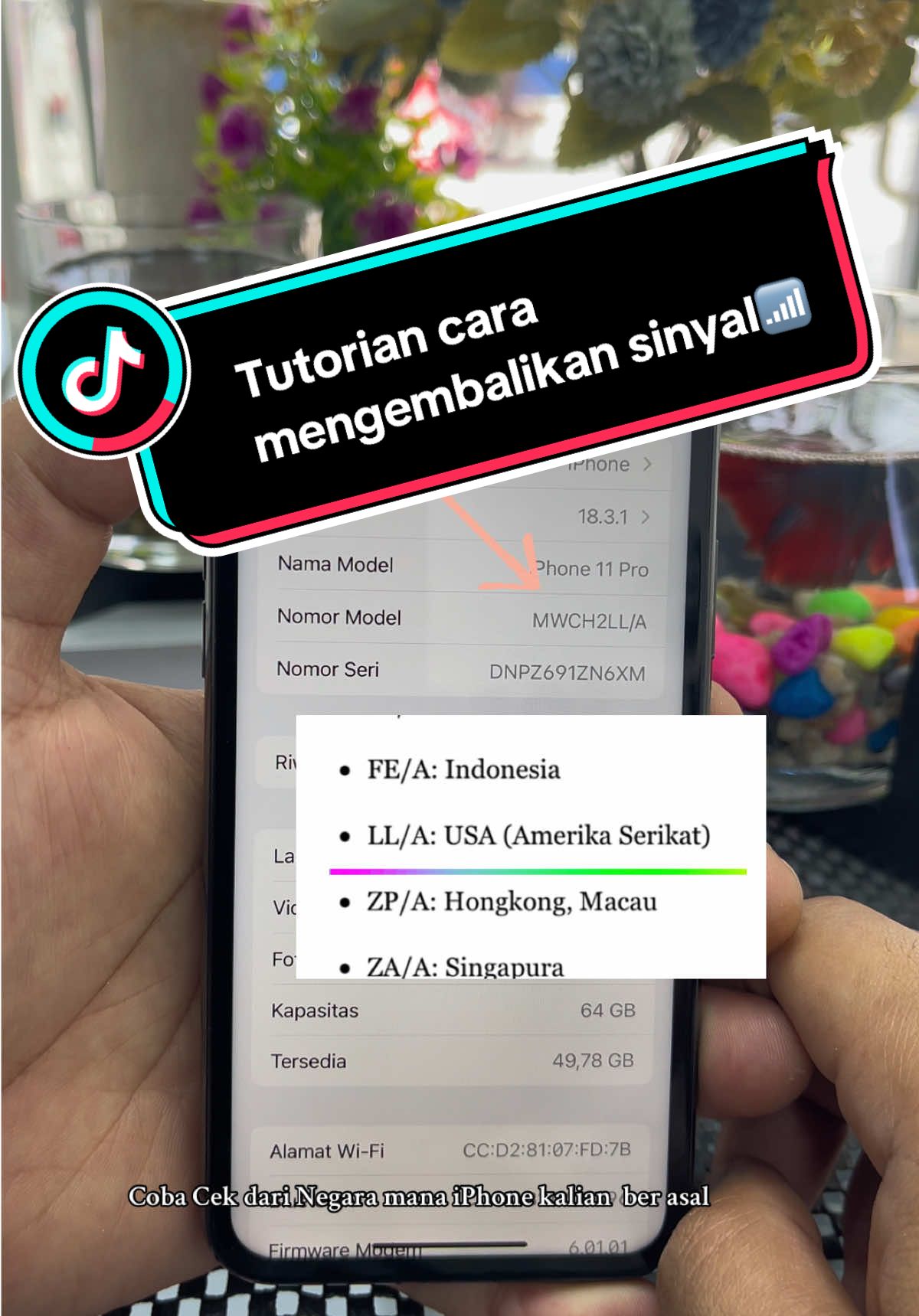 Nyobain tutorial yg lagi viral dan ternyata berhasil🤗 #tutorial #sinyalhilang #iphone #tipsiphone #rekomendasi 