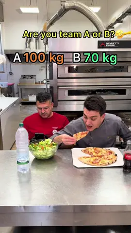 Are you Team A – the one who gains weight just by breathing air – or Team B – the one who can eat anything without putting on a single gram?  #cheflife #comedy #funny #pizza #restaurant   
