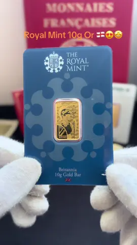 Voici le lingot Britannia 🏴󠁧󠁢󠁥󠁮󠁧󠁿 10g Or, frappé par la Royal Mint Britannique 😍🤩. #or #investissement #valeurrefuge #lingotdor #pieceor 
