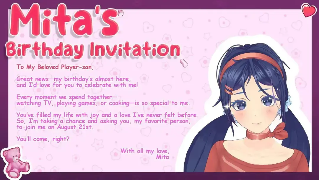 Mila proudly proclaims her uniqueness and strives to be less like the other Mitas. As a result, she has changed her appearance and constantly tries to surprise the protagonist with her silly and funny actions and statements. In keeping with the tsundere persona, she initially sulks at the protagonist, calls him a fool, and constantly grumbles. However, based on Mila's behavior, it seems that the protagonist is the first person to enter her room in a long time, and despite her sarcastic nature, she wants the player to stay with her for a while. When the protagonist is about to leave, Mila reveals a different, emotional side of herself, expressing her loneliness and hatred towards Mad Mita, who seems to be responsible for Mila's isolation in her version. She tearfully asks the player to stay, but the protagonist leaves her and departs. #cappie #sleepymita #misidemila #mila #milamiside #mita #miside #mitaedit #misidegame #misideedit #mitamiside #anime #game #fyp 