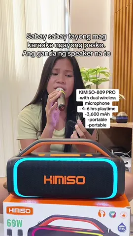 perfect for this coming holiday seasons. Grab your kimiso 809 pro now. #speaker #kimisospeaker #bluetoothspeaker #portable 
