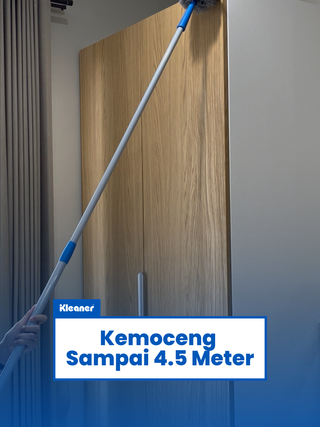 Kemoceng hampir 5 meter bisa bersihin apa aja sih? Yuk lihat keempat ukuran Kemoceng Panjang Kleaner! #kemoceng #kemocengpanjang #kemocengteleskopik #kemocenggagangpanjang #kemocengmicrofiber