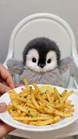 Today’s menu: fried stuff!#adorable #pet #pets #creative #ai #new #funny #fun #cute #interesting #penguin #healing #cuteness 