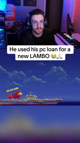 He used his pc loan for a new lambo 😭🙏🏼 #fyp #streaming #streamer 