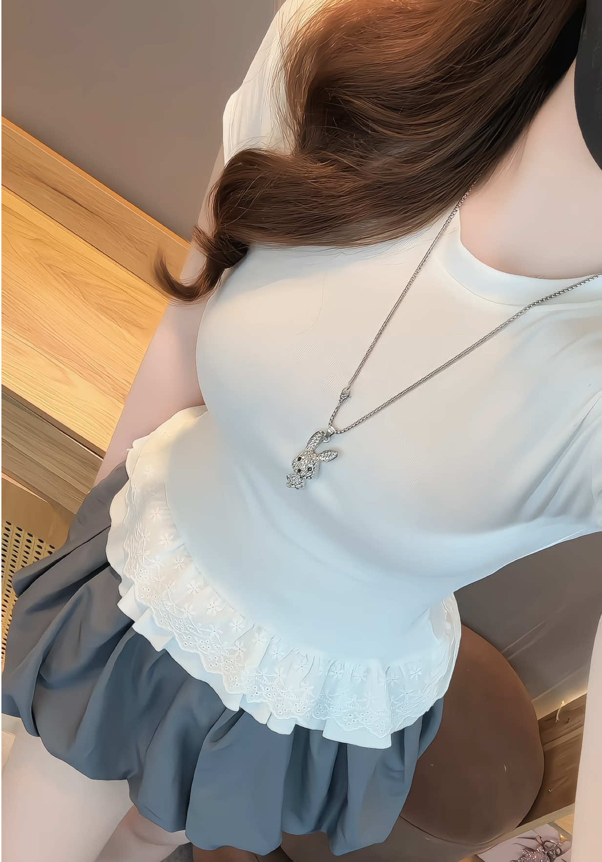 Áo thun ôm phối ren bèo #xuhuong #aothunnu #aokieuhottrendoxinh #aokieunu #thoitrangnu 