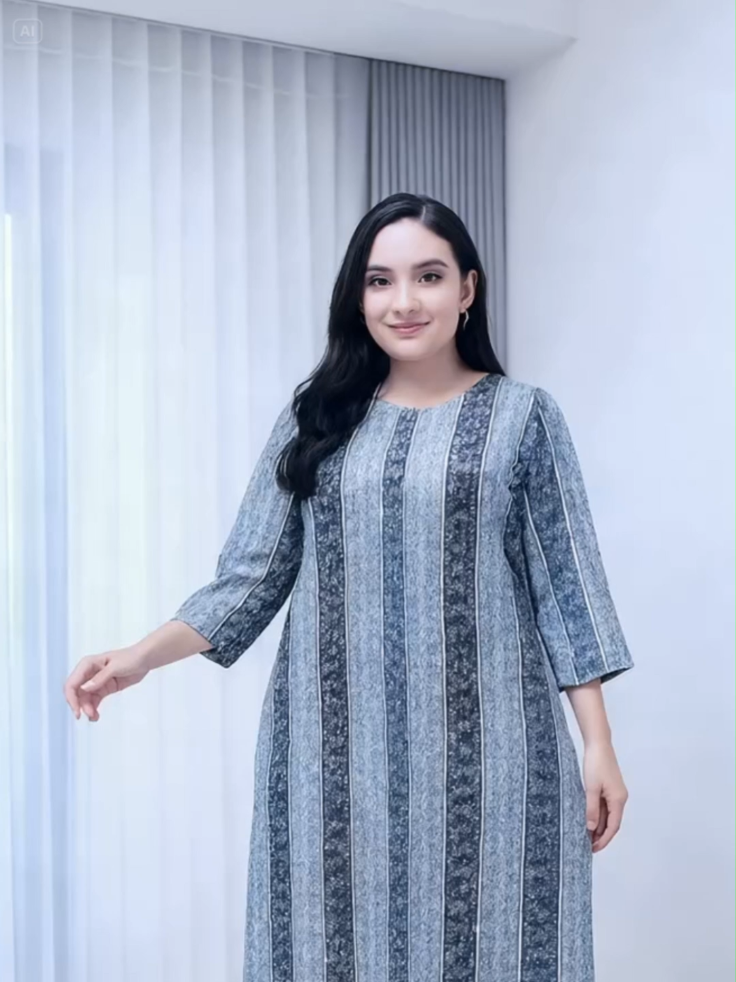 Daster Gamis Tangan 3/4 Ld 110#daster #oneset #dress #longdres