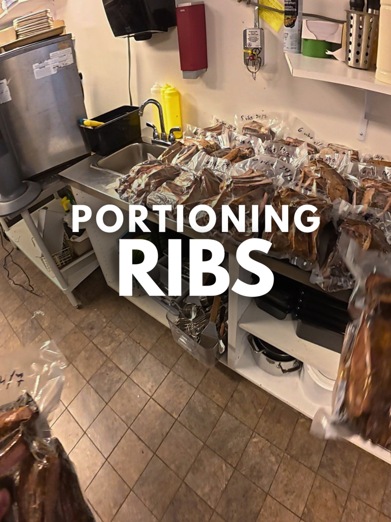 I spent 4 hours portioning ribs 🐖 #bbq #dayinmylife 