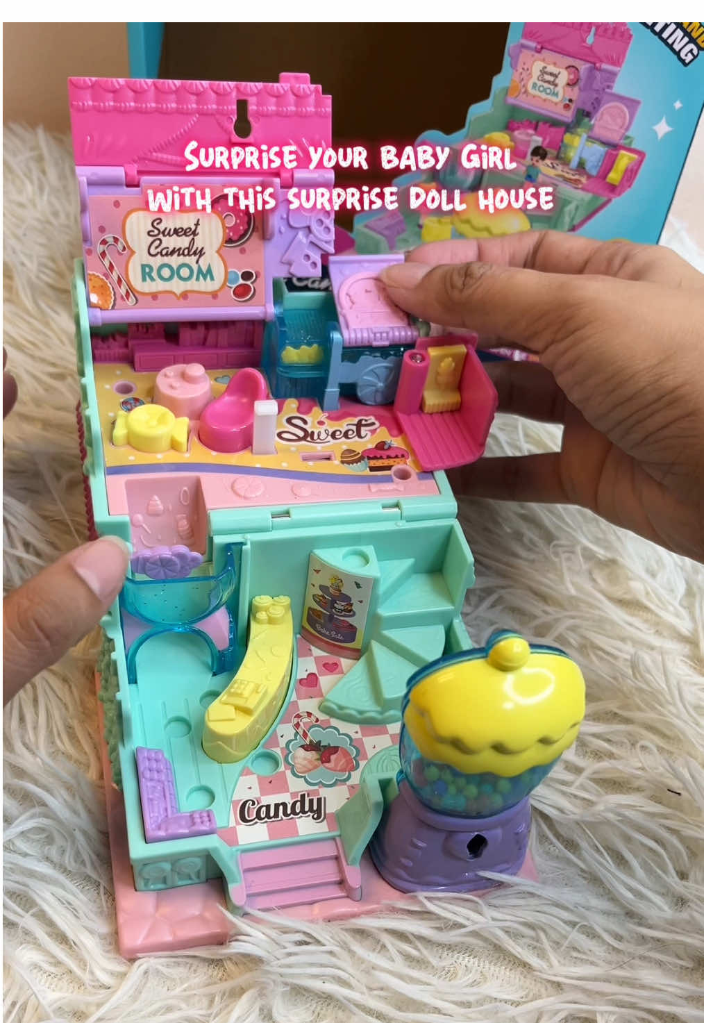 MINI HOUSE DOLLHOUSE 😍 ang cute talaga neto! #dollhouse #fyp #kids #toys #kidstoys 