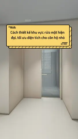 Cách thiết kế khu vực rửa mặt hiện đại, tối ưu diện tích cho căn hộ nhỏ #gemihome #thietkenoithat #thicongnoithat #noithathiendai #noithatthongminh 