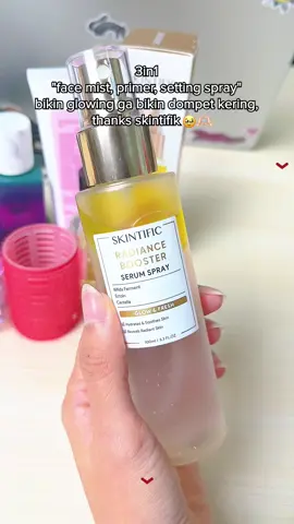 🌻 Skincare, primer, setting spray, bisa kamu dapetin manfaatnya cuma dari Serum Spray ini! 😱😍 Tak kenal maka tak sayang~~ Cobain dulu aja checkout di Live TikTok Skintific! #skintific #radianceboosterserumspray #kulitkering #melembabkankulit #centella   