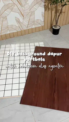 Membalas @halifaa diy background dapur portable untuk kebutuhan alas ngonten #alasngonten #backgroundngonten #wallpaperdinding 