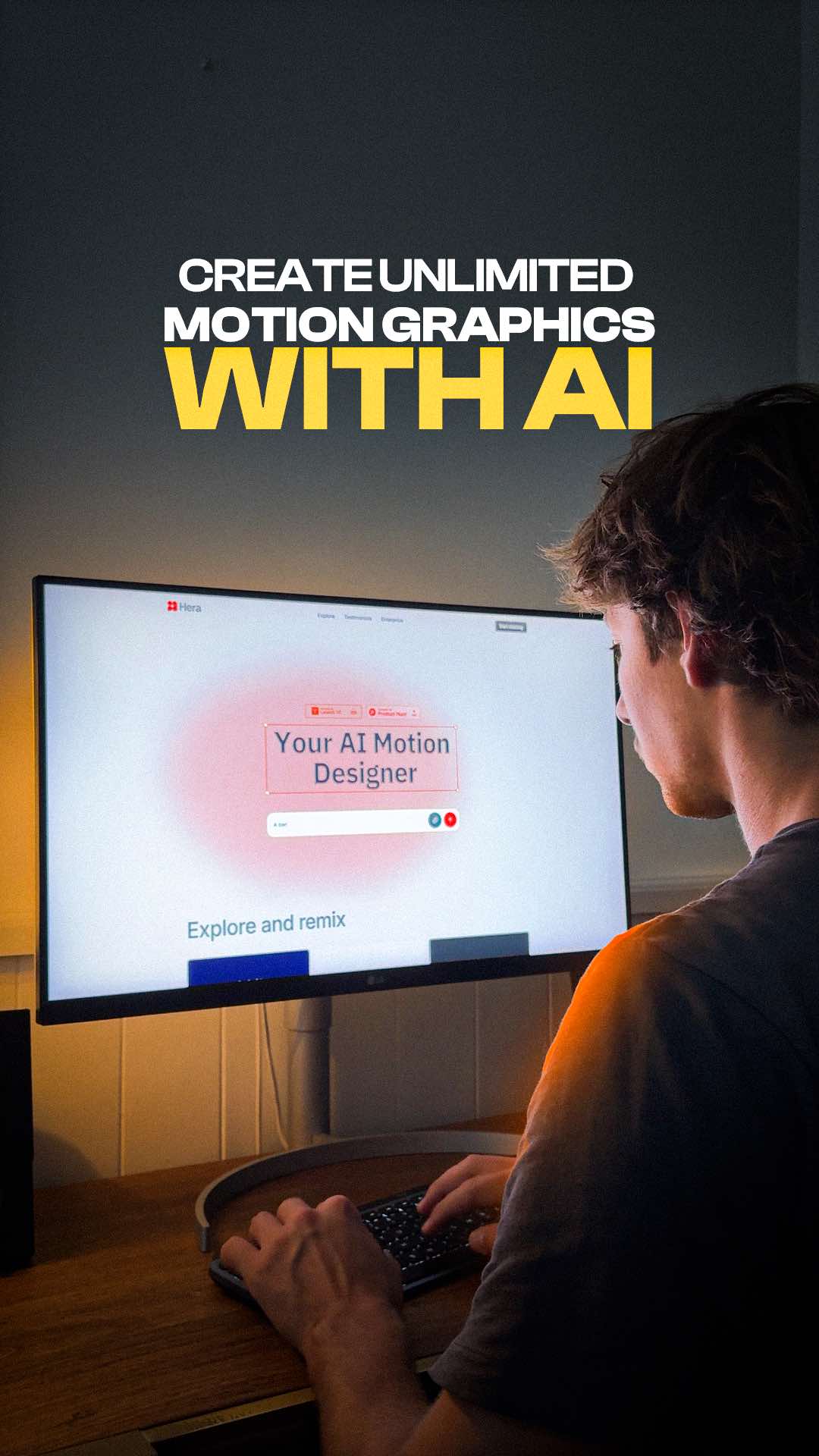 Create unlimited motion graphics with AI. 👉🏼Just describe your animation (or upload an image), refine it in seconds, and export in any format you need. Perfect for designers, creators, and marketers. #aitools #motiongraphics #aidesign #aianimation 