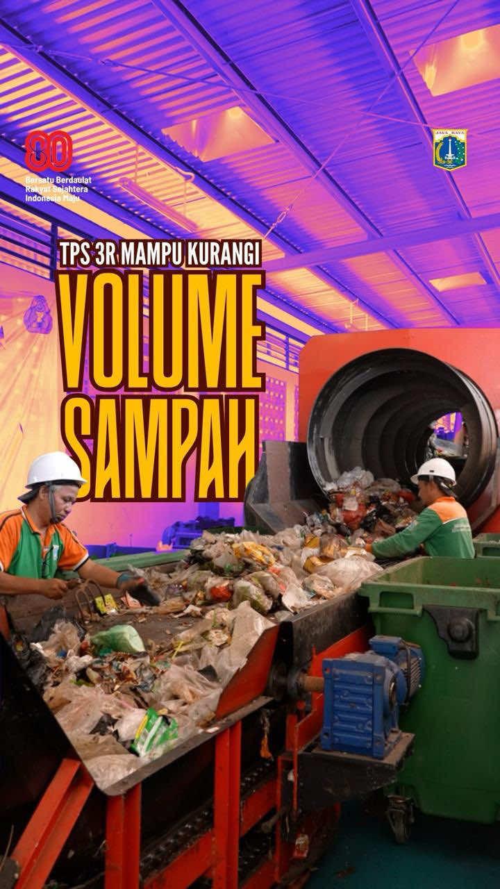 Tahukah kamu, Jakarta sudah punya TPS 3R yang bisa mengolah hingga puluhan ton sampah setiap hari?  Sampah dipilah, diolah, lalu dimanfaatkan kembali jadi kompos, RDF, bahkan lewat budidaya maggot. Semua ini demi mewujudkan Jakarta Sadar Sampah. Yuk, mulai dari kita, kurangi dan pilah sampah dari rumah! ♻️  #JakartaSadarSampah #TPS3R #JakartaBersih