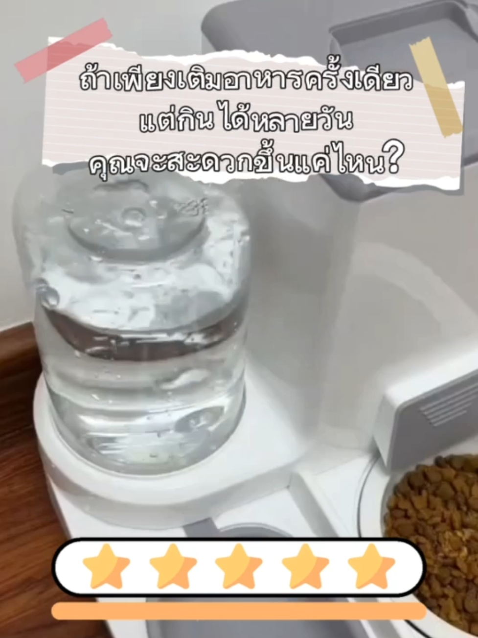 จะดีแค่ไหนถ้าเราเติมอาหาร 1 ครั้ง แต่อยู่ได้หลายวัน #ที่ใส่อาหารสัตว์เลี้ยง #เครื่องให้น้ำและอาหาร #เครื่องให้อาหารสัตว์เลี้ยง #เครื่องให้อาหารอัตโนมัติ #ที่ให้อาหาร 