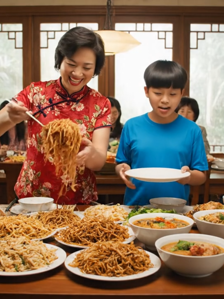 You say no, auntie hears yes 🤣🍗🍜  #foryou #viral #ai #sgtiktok #singapore 