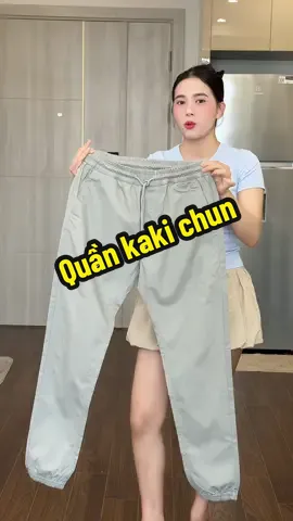 Cạp chun không khoá nên các a đi làm cty thoải mái nha#kieugialinh #quandainam #quankaki 