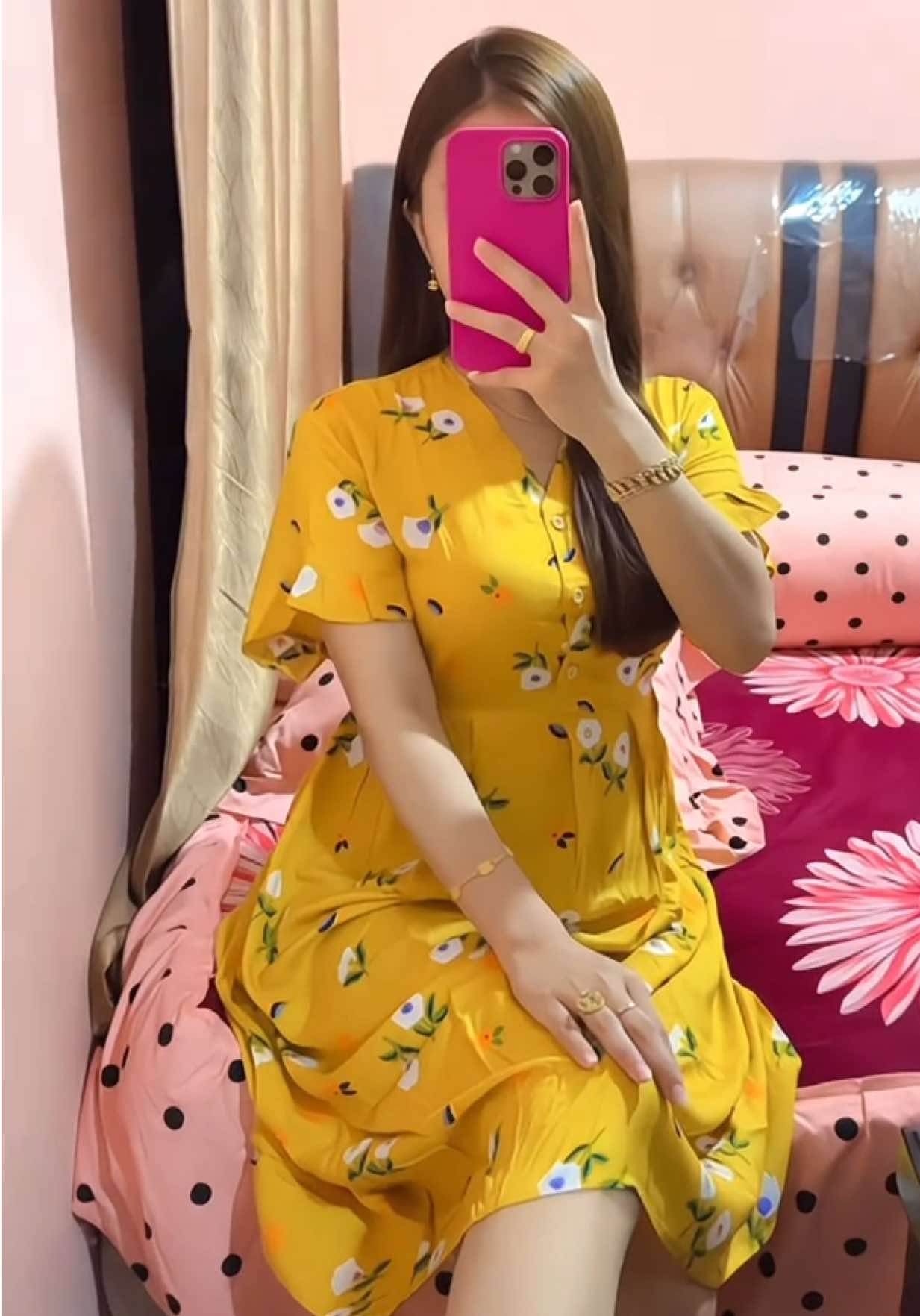 warna kuning bikin kulit menyalaa 😍❤️‍🔥✨ #daster #dastermurah 