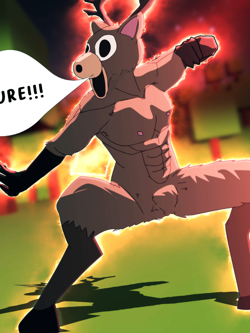 Owl vs Deer, who will win? - 99 Night in the forest, Youtube: Zudukihi #99nightintheforest #roblox #animation #art 
