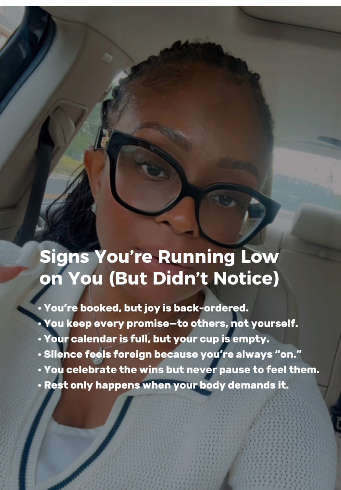 You don’t have to be falling apart to be running low on you. 👀 Sometimes it’s the quiet habits that show it first. If this hit… it’s time to start prioritizing you. My private self-care society, “Femme Nouveau” is open—link in bio. 🖤 #selfcaretiktok #womenover40 #capcut #burnout #ambitiouswomen 