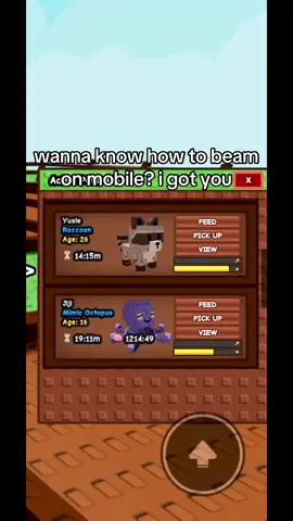 how to beam on mobile #beam #roblox #mobile #fyp #viral