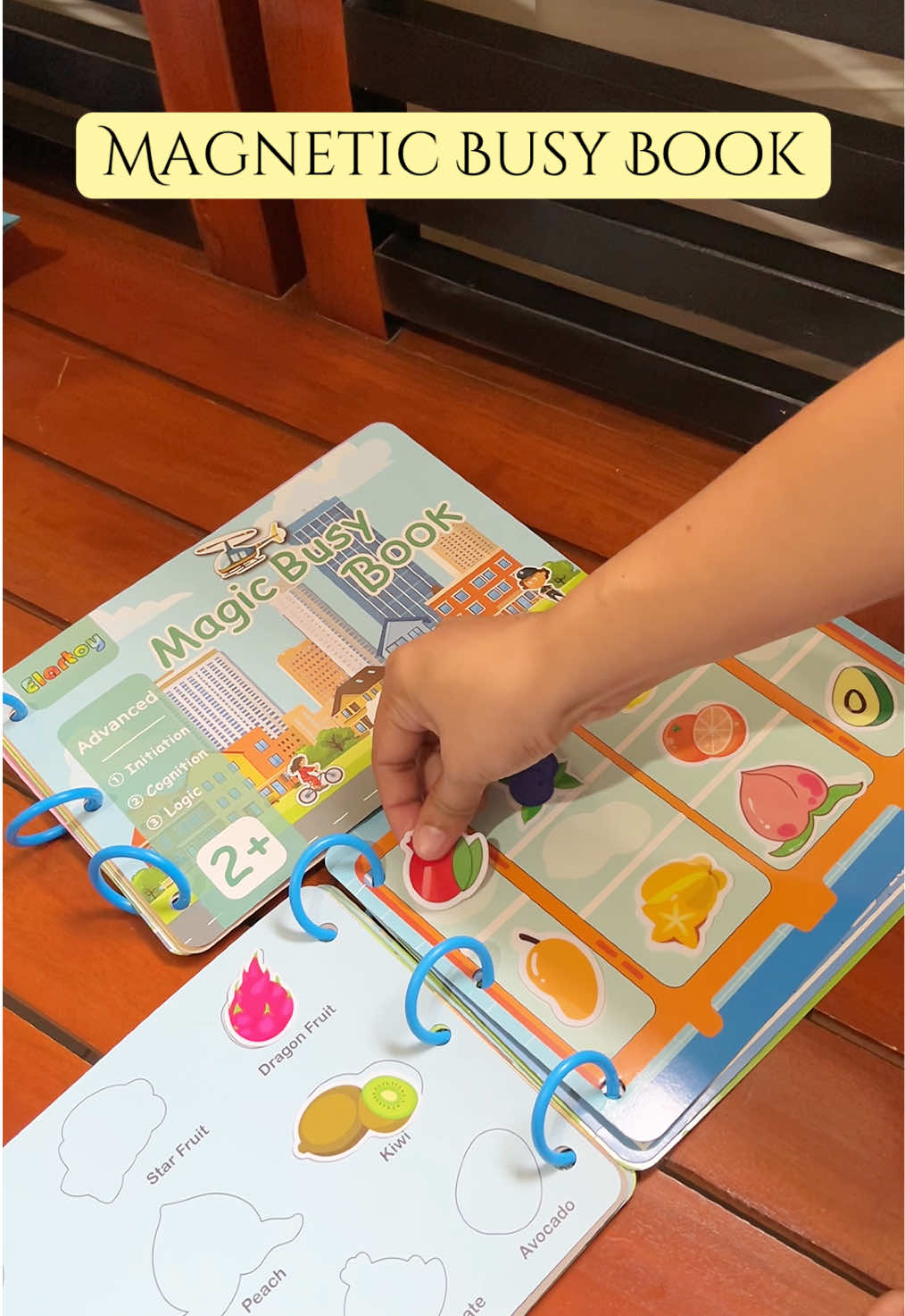 Busybook for our toddlers to lessen their screentime #busybook #magneticbusybook #learningbooksforkids #busybookforkids 