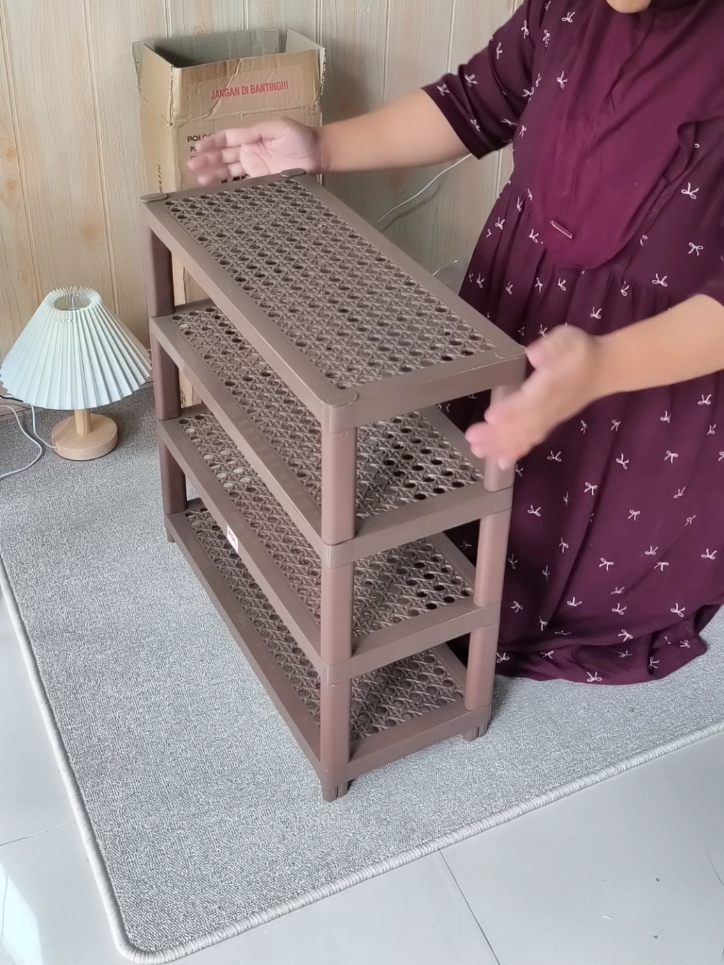 rak sepatu murah tapi awet dan aesthetic .  .  #rak #raksepatu #rakserbaguna 