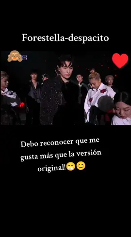 Excelente pronunciación para no ser su lengua,eso me asombro!!!😁🎼🎤 #despacito #kpop #musicvideo #forestella_video #forestella 
