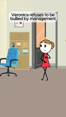 Veronica refuses to be bullied by management.@✨️The Real Veronika ✨️ #animation #worklife #manager #managersbelike #jobs 
