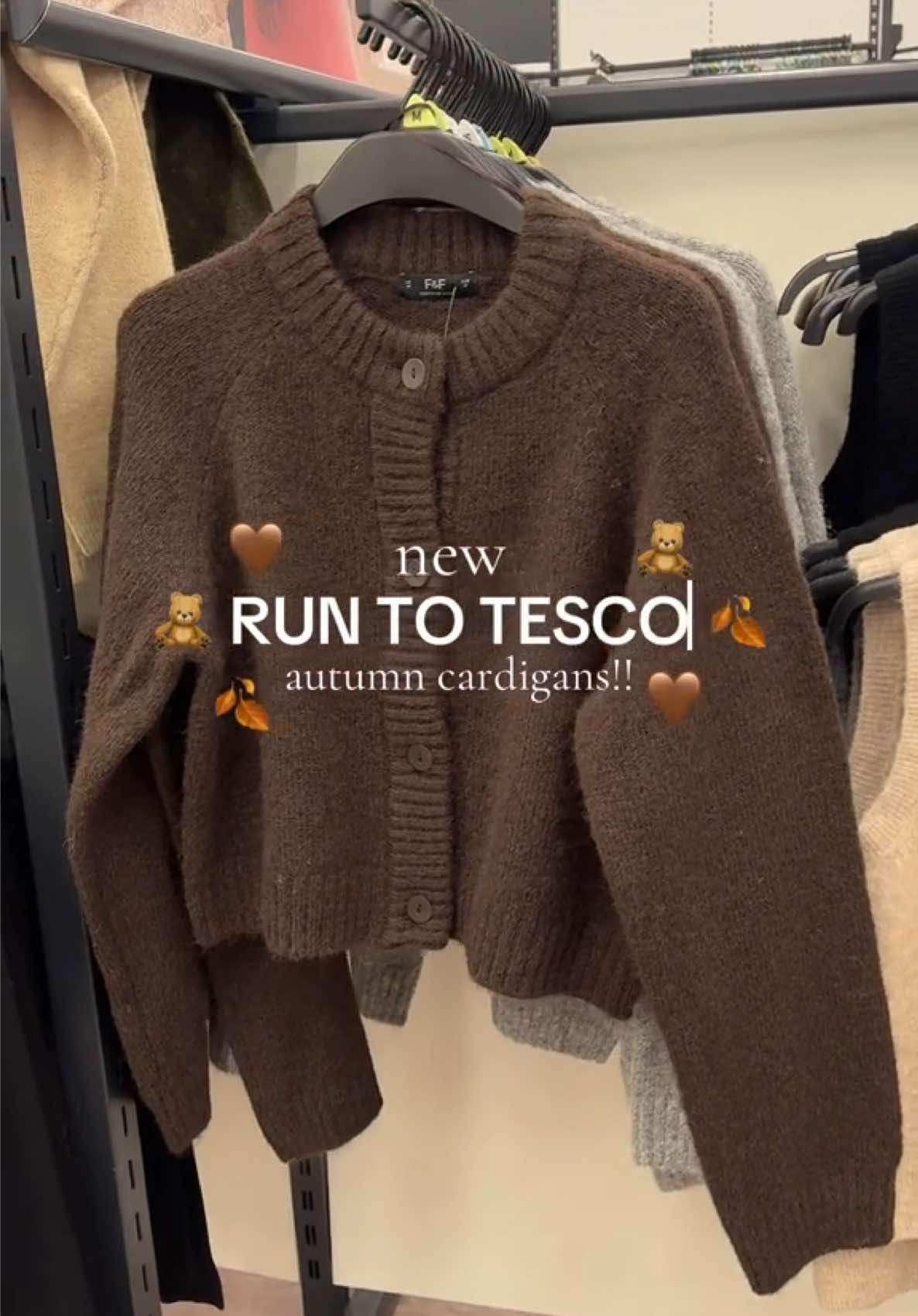 @F&F Clothing New chocolate brown cardigan!! 🧸🤎 @Tesco #fandf #newinfandf #autumnoutfits  #cardigan #fyp  