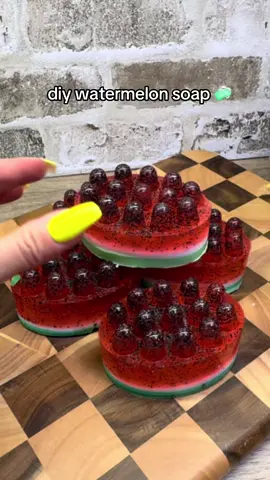 Create Your Own Watermelon Natural Soap in Minutes! #diysoap, #soapmaking, #naturalsoap, #asmrsounds , #fyppppppppppppppppppppppp 