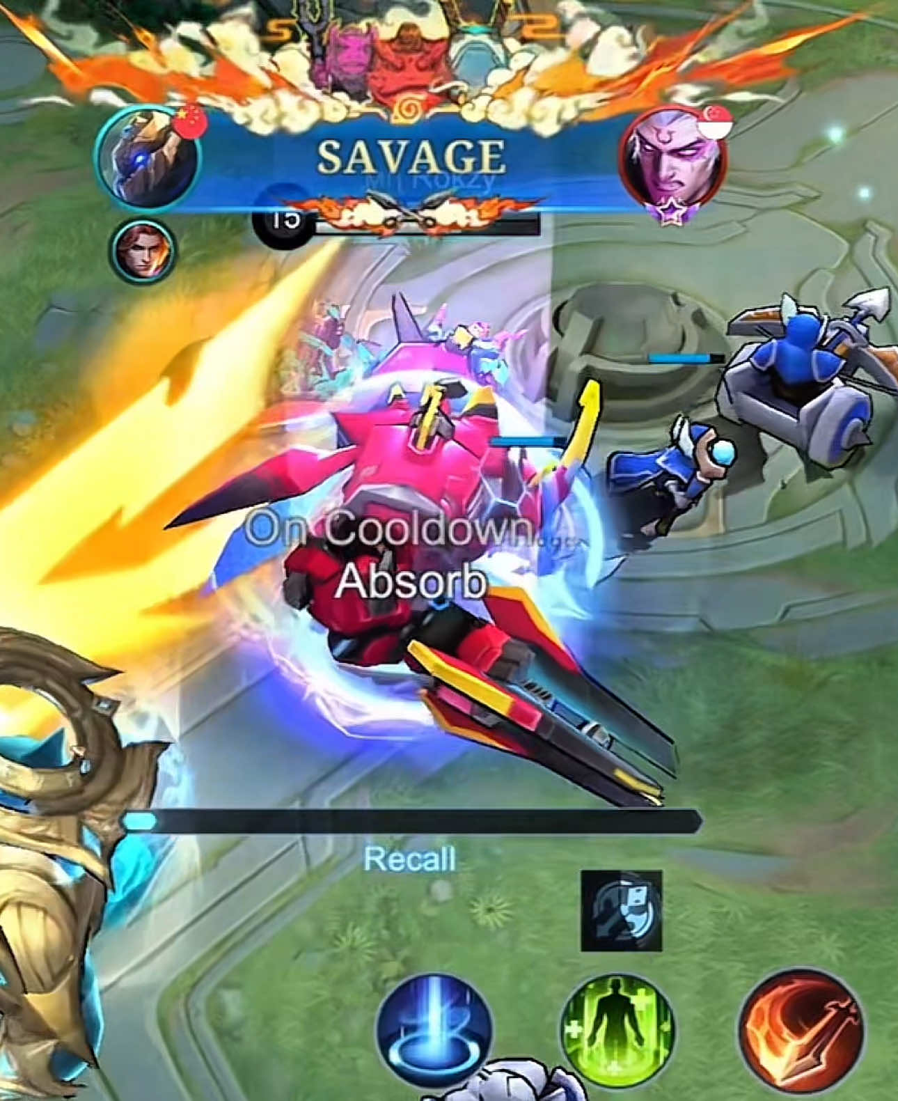 Craziest combo 🤯 #mlbb #xborg #tigreal #mlbbcreator #grock 