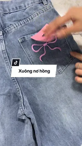 Xuông nơ hồng. #mcjeans #meiireview #quanongrongnu #jeannuongrong #xuongtheuno 