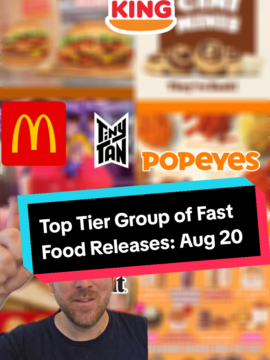 The fast food world is on top of its game and things are only getting better! Burger King is dropping their new Crispy Onion Whopper next Tuesday (Aug 26th) that looks like a souped up Rodeo Burger that I am all about along with the RETURN OF CINIMINIS! I repeat... CINIMINIS! McDonald's has a new TinyTAN Happy Meal dropping Sept 3rd with likely 14 toys to collect. Popeyes just revamped their wings with new dry rub favors that are available now. Pizza Hut has new Crafted Flatzz that are available now and before 5pm are just $5. And the Dunkin' Fall Menu dropped today with some really nice looking new items. Are you excited for any of these new releases? . . . #fastfood #mcdonalds #burgerking #popeyes #dunkin 