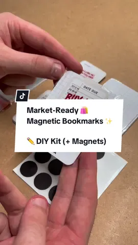 DIY Kit ✏️ Magnetic Bookmarks ✨ with Best-Selling designs by Artists such as: milkmilksugarr papierstudiodesigns svgsociety therebelsociety and many more!  #BookTok #magneticbookmarks #bookstagram #diykit