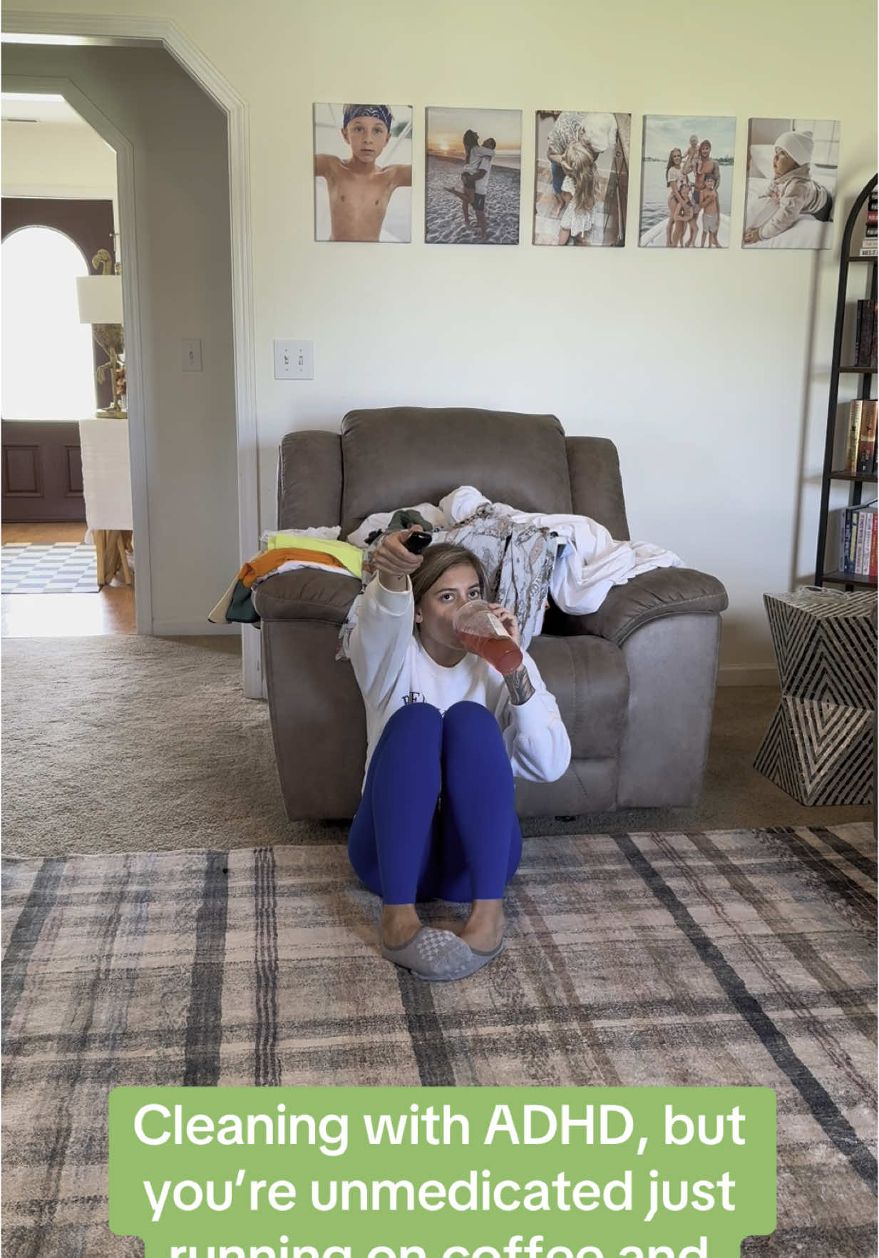 The reason nothing gets done around here. Also, is it too early to start decorating for fall?