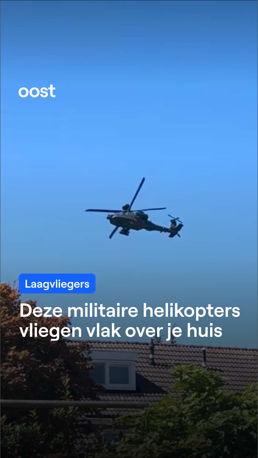 Heb jij al een Apache-gevechtshelikopter gespot? Twee weken lang oefenen er vier boven de provincie Overijssel. 🚁 #rtvoost #apache #helikopter #defensie #oefening 