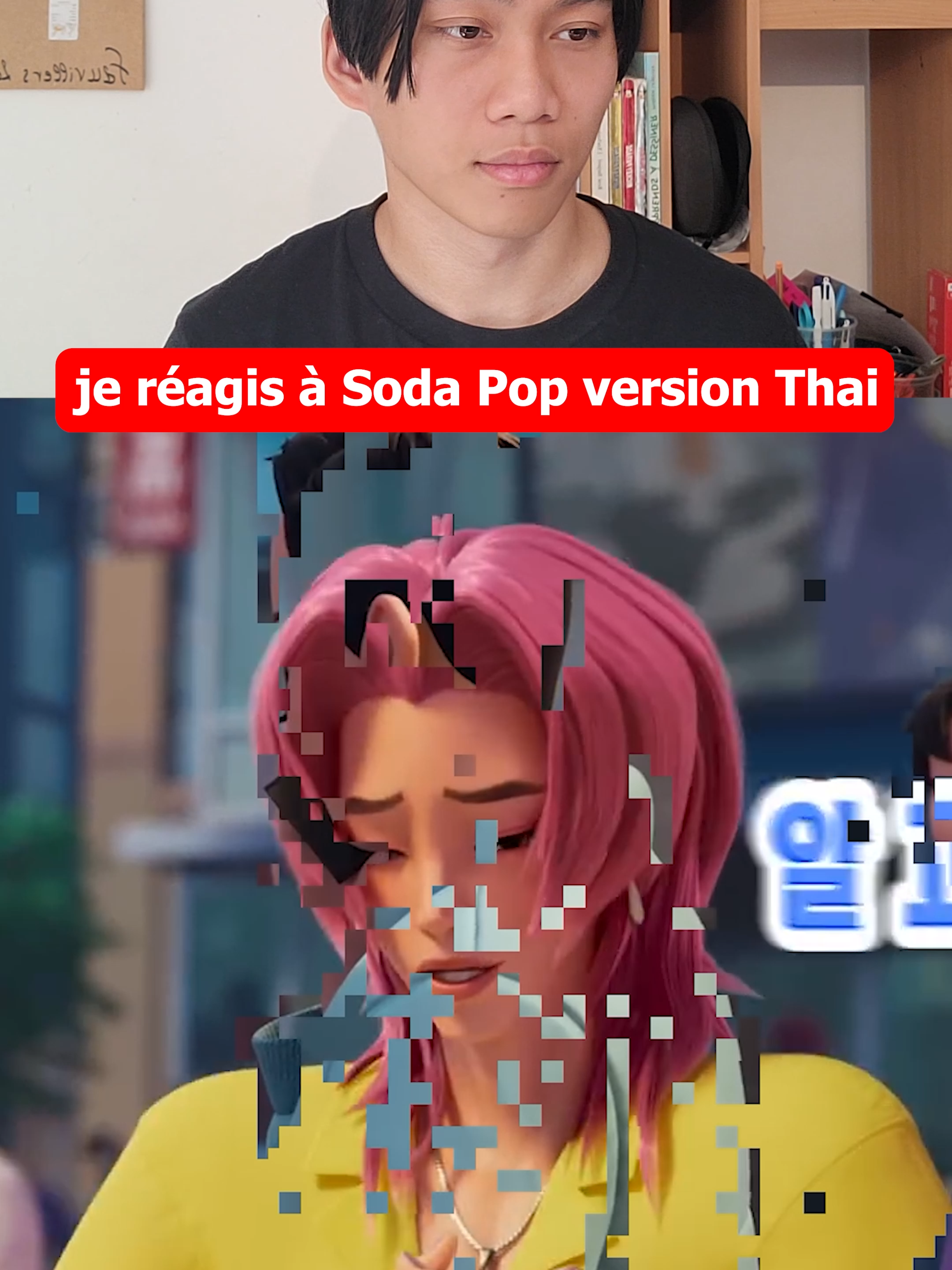 je réagis à Soda Pop version Thai #kpop #kpopdemonhunter #humour #sketch #react