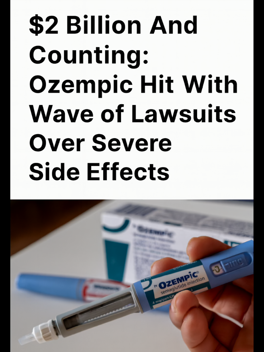 Ozempic Faces $2 Billion in Lawsuits 🚨 Ozempic and other GLP-1 weight loss drugs are facing over 1,800 lawsuits, with damages possibly topping $2 billion. Patients are reporting serious side effects, including:  ⚠️ Stomach paralysis (gastroparesis)  ⚠️ Intestinal blockages & vomiting  ⚠️ Gallbladder inflammation & gallstones ⚠️ Pancreatitis & kidney damage  ⚠️ Sudden vision loss Court filings claim Novo Nordisk, the maker of Ozempic, failed to adequately warn patients about these risks.  Studies and FDA reports are now adding fuel to what could be one of the biggest pharmaceutical legal battles in history. 👉 Have you or someone you know used Ozempic, Wegovy, or other similar GLP-1 drugs?  If so, share your experience in the comments.