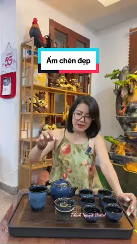 Bộ ấm chén uống trà sang trọng #nguyetviettel #tiktokshop #amchen #amtra 