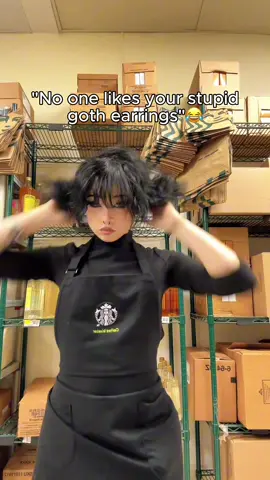 Do you support my work?🥹🖤 #goth #alt #grunge #earrings #hookearrings