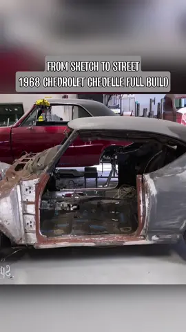 From Sketch to Street - LSA '68 Chevelle full build. 1968 Chevrolet Chevelle transformed is a masterpiece of modern performance and classic style. Built on an Art Morrison chassis, it’s powered by a robust 6.2L LSA V8 paired with a TR6060 6-speed transmission. The car stops on a dime with Wilwood 6-piston brakes and rolls on sleek Billet Specialties “Reaper” wheels. Its flawless BASF Glasurit paint job gleams, complemented by Advanced Plating brightwork, Anvil headlights, and Digitails taillights. Inside, a custom CCS interior features a 3D-printed center console, Dakota Digital gauges, and Vintage Air for comfort. With an American Auto Wire system and Vapor Workx fuel setup, this Chevelle blends timeless design with cutting-edge craftsmanship. #CarRestoration #MuscleCar #AmericanMuscle #Chevelle #v8power 