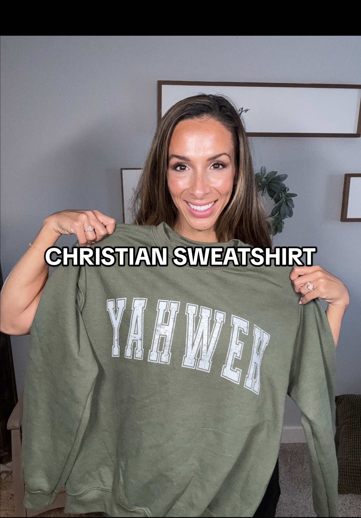 Sometimes Christian apparel can be pretty expensive but this YAHWEH sweatshirt is super high-quality and 50% off today! #christianapparel #christianfashion #christiansweatshirt #tiktokshopcreatorpicks #fallsweater 