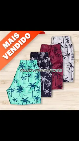 Dê uma olhada em KIT 3 Short Tactel Grosso Masculino Mauricinho Adulto Surf Praia Piscina Secagem rápida. Compre na Shopee agora! #verao #bermudas #praia