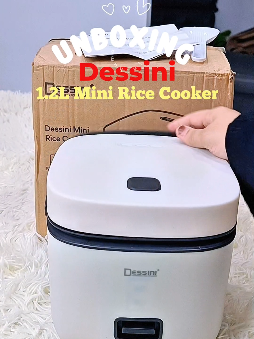 nampak ke kecil cemni tapi masak nasi tak berkerak tau ✨  Dessini 1.2L non stick mini rice cooker #dessini #ricecooker #miniricecooker