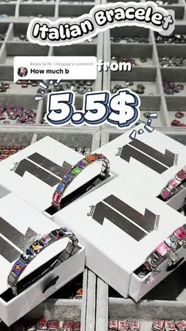 Replying to @IG: l.lleappp ✨Italian Bracelet  ✨Price start from 5.5$  ✨Location: 1look Accessories  https://maps.app.goo.gl/pZADhSis2Pts51Sa9?g_st=ipc #italianbracelet #italiancharm #fashion #accessories #jewelry      