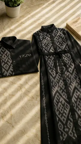 Set Couple Belvia Black Couple tenun#bajucouple #fypシ゚ 